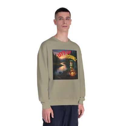 Crocodile Cat Fishing Unisex NuBlend Sweatshirt style 1