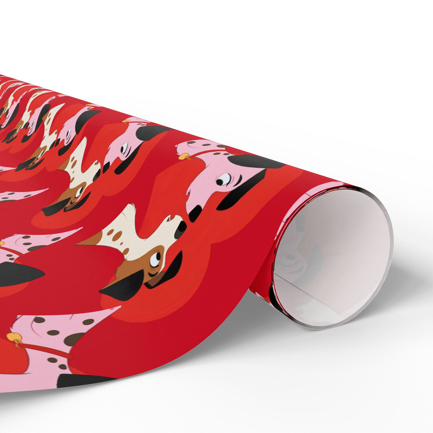 Dogs in Love Red Themed Wrapping Paper | Gift Wrap for Dog Lovers, Birthday, Holidays, Parties, Special Occasions, Pet Themed Gifts