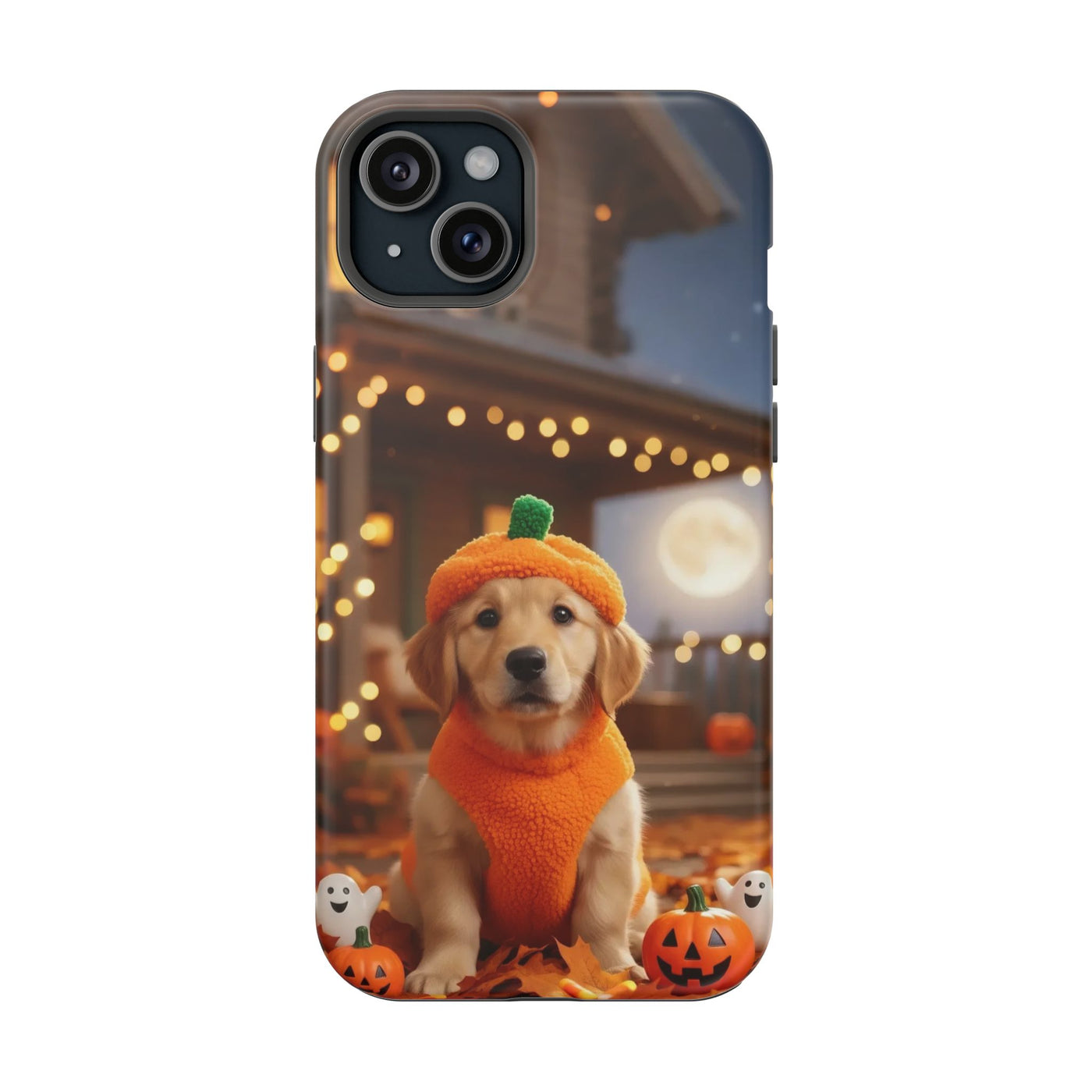 Halloween cute puppy photo style 3 Magnetic Impact-Resistant Phone Case, Cute Dog Design, Pet Owner Gift, Animal Lover Accessory, Birthday Gift for Dog Lovers
