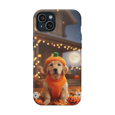 Halloween cute puppy photo style 3 Magnetic Impact-Resistant Phone Case, Cute Dog Design, Pet Owner Gift, Animal Lover Accessory, Birthday Gift for Dog Lovers