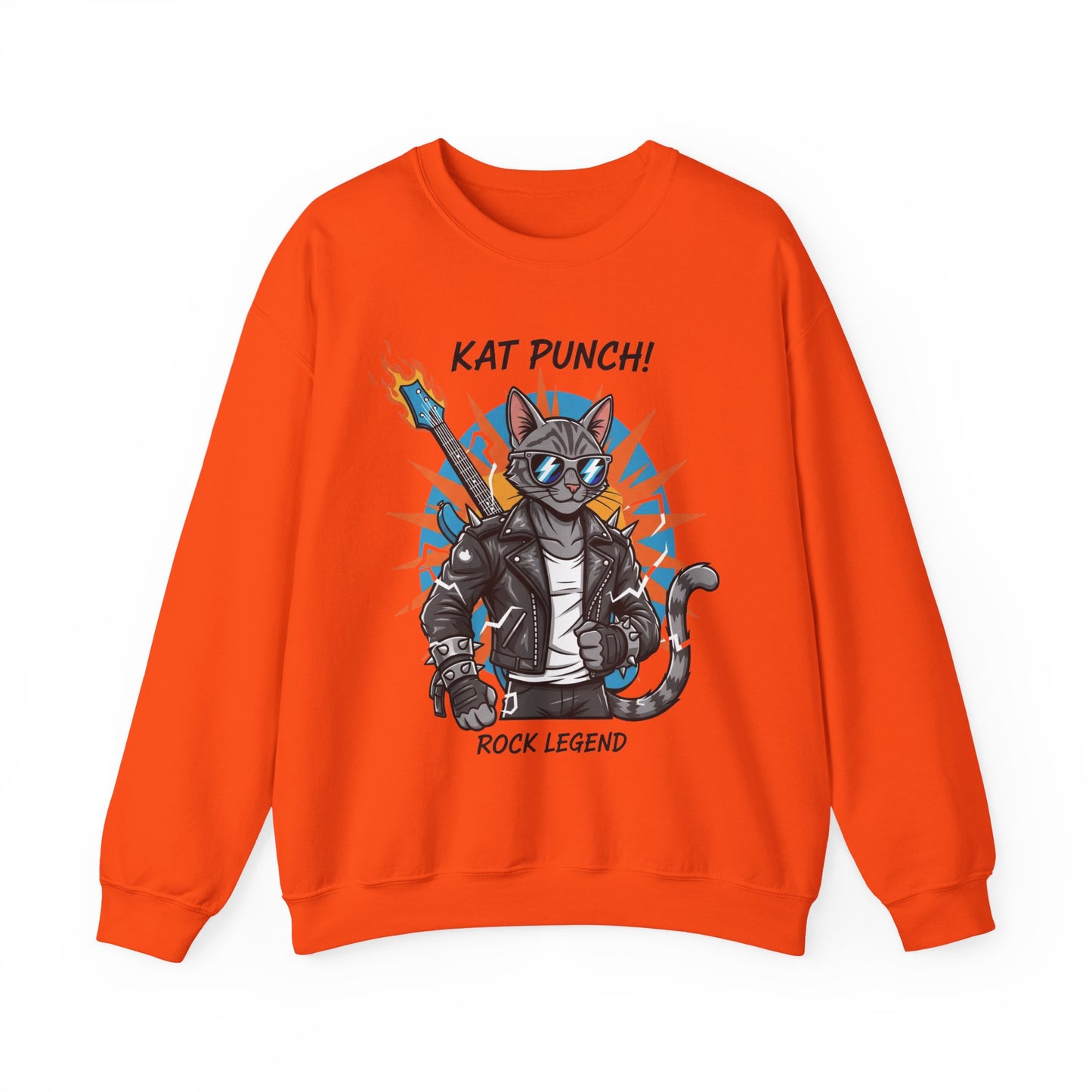 Cool Cat Unisex Heavy Blend Crewneck Sweatshirt style 1