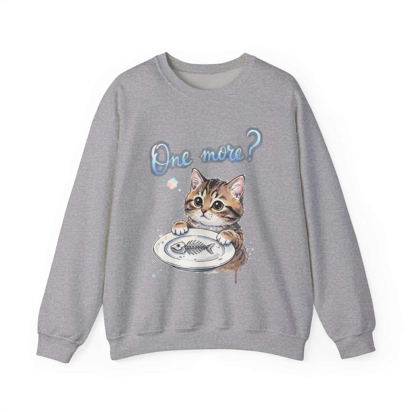 Watercolor Cat painting Unisex Crewneck Sweatshirt style 3