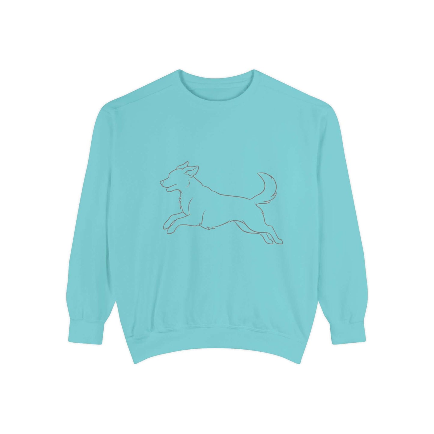 Running Dog Shadow Cozy Graphic Unisex Crewneck Sweatshirt style 1