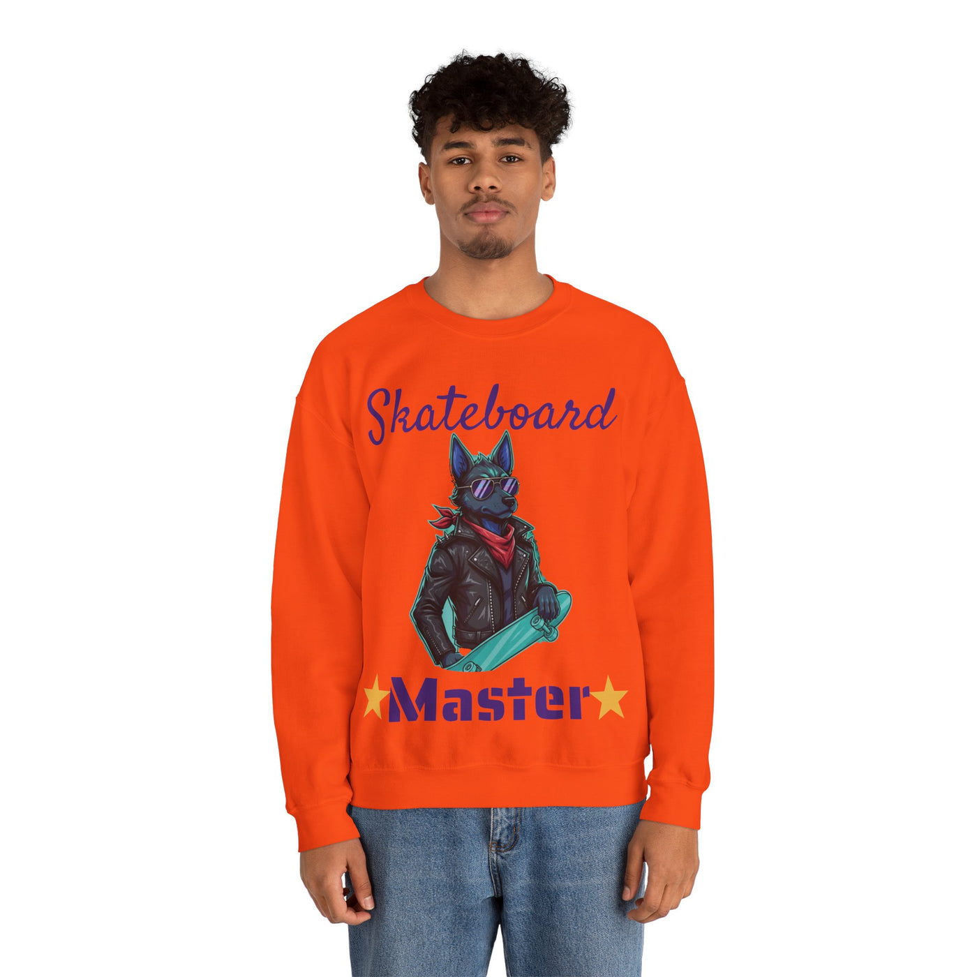 Cool Dog style 4 Unisex Crewneck Sweatshirt | Cozy Gift for Dog Lovers, Casual Wear, Unique Graphic Sweatshirt, Birthday Gift, Everyday Style