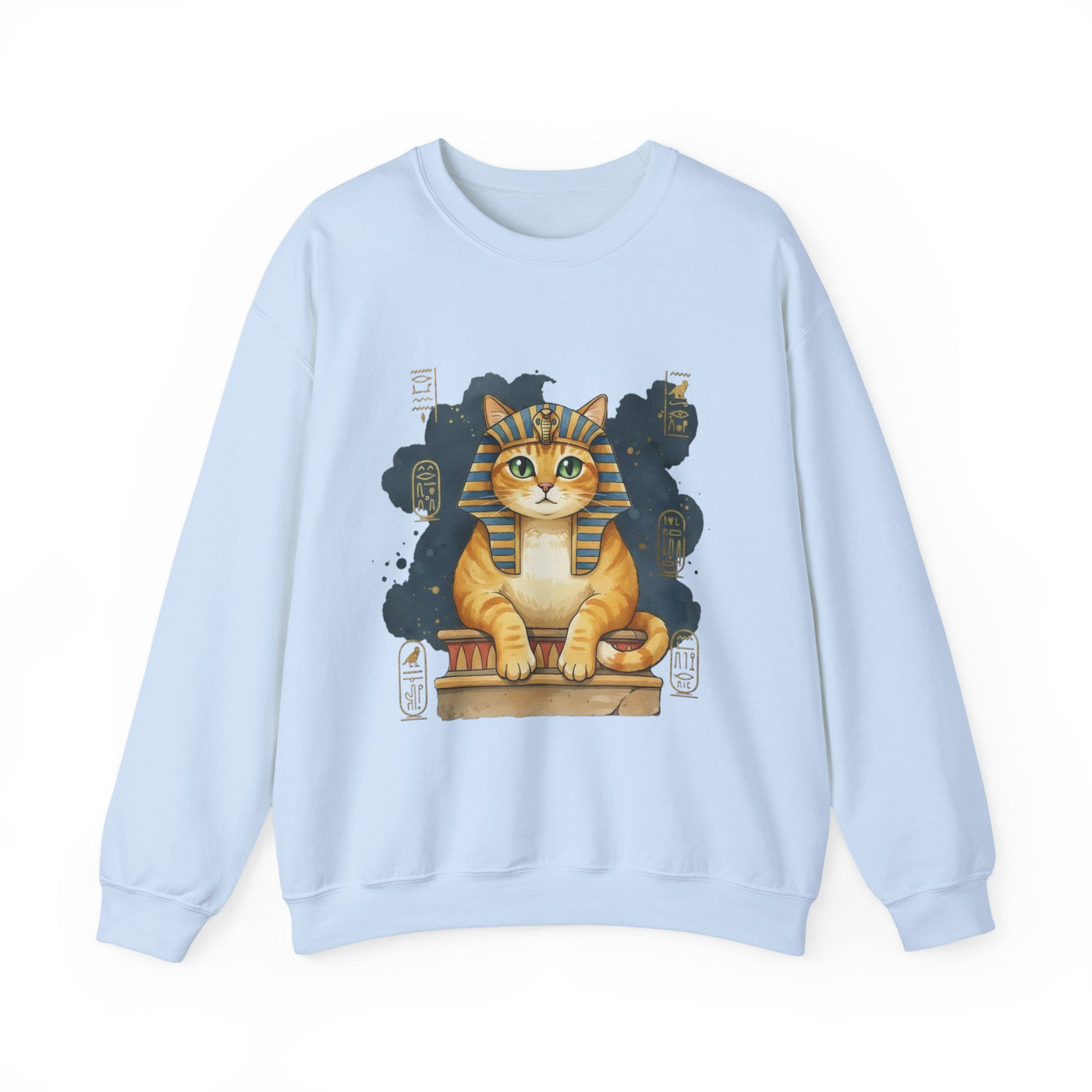 Watercolor painting style 9 Men & Women Cute Cat Pile Crewneck Sweatshirt