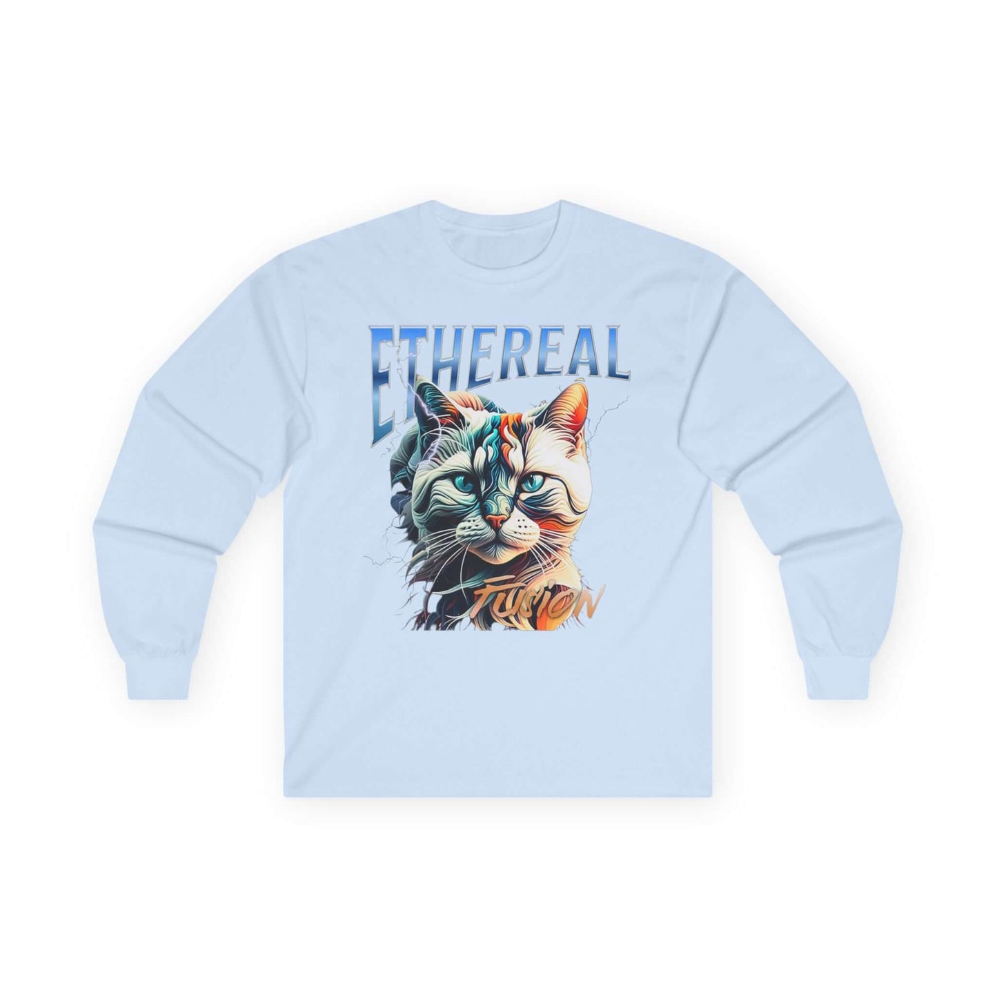 Cat Ethereal Fusion Unisex Ultra Cotton Long Sleeve Tee
