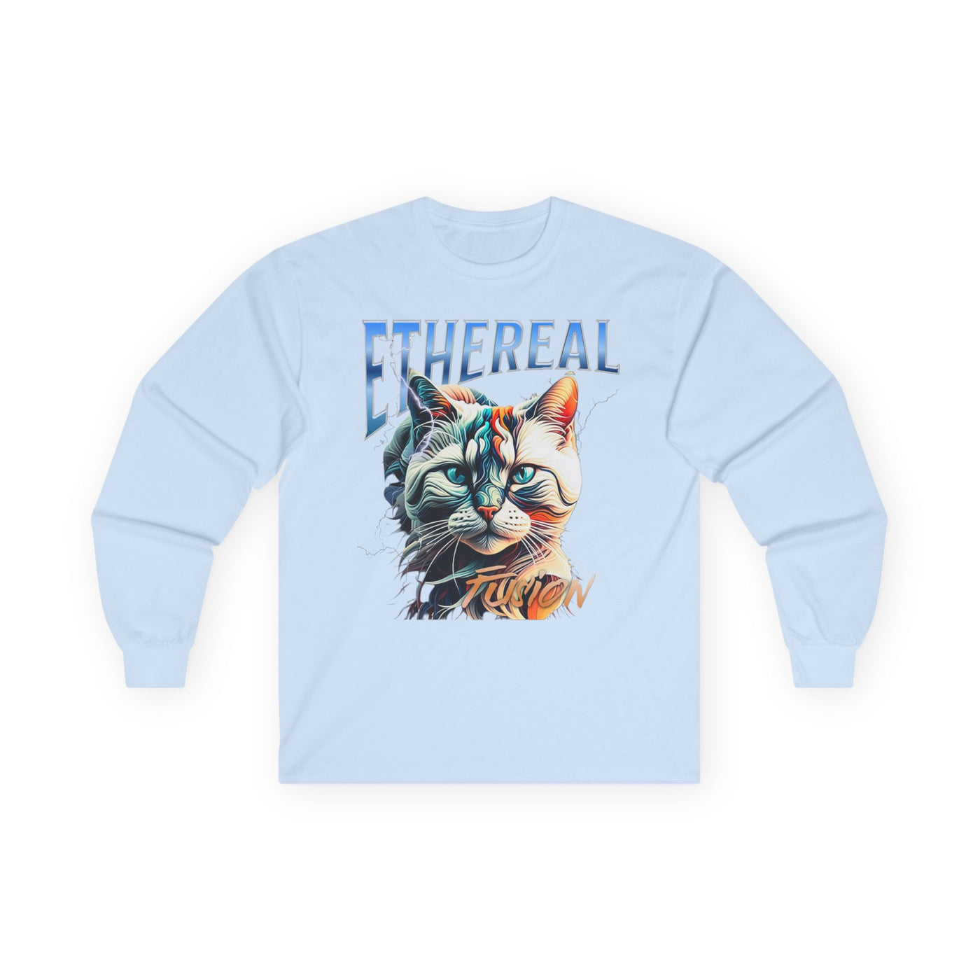 Cat Ethereal Fusion Unisex Ultra Cotton Long Sleeve Tee