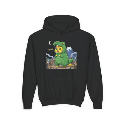 Cat cosplay Godzilla Unisex Kids Hoodie style 1