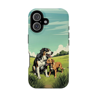 Dog Lovers' Magnetic Impact-Resistant Phone Case comic style 3, Cute Dog Design, Pet Owner Gift, Animal Lover Accessory, Birthday Gift for Dog Lovers