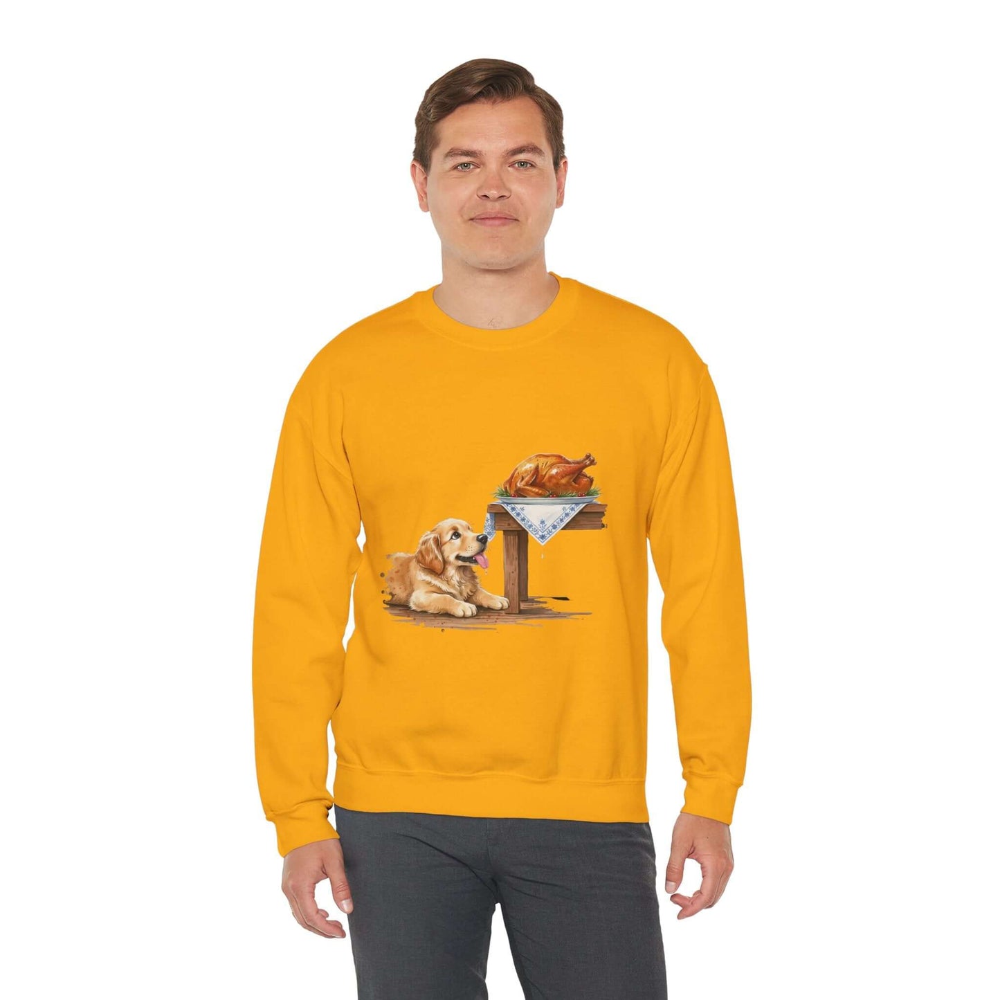 Watercolor Dog painting Unisex Crewneck Sweatshirt style 2