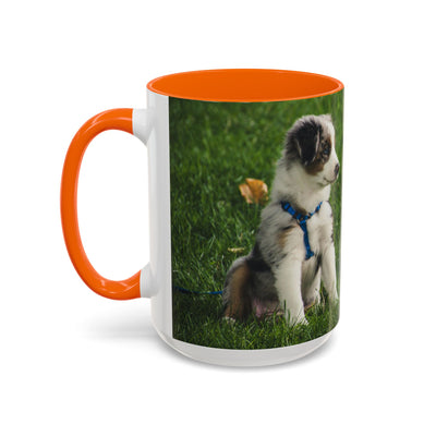 Dog Print Accent Coffee Mug - Dog Lover Gift, Cute Pet Mug, Animal Print Cup, Coffee Tea Mug, Unique Dog Themed Gift