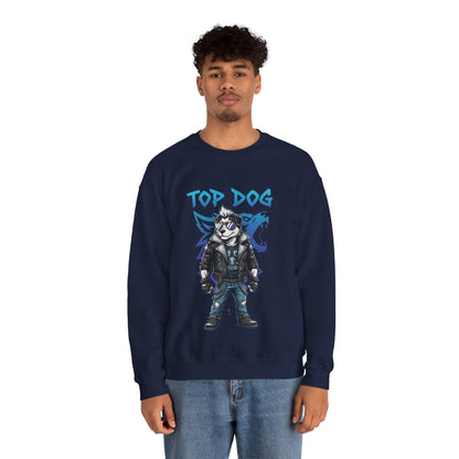 Cool Dog Unisex Heavy Blend Crewneck Sweatshirt style 1