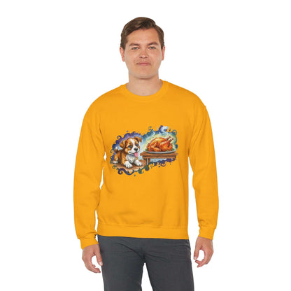 Watercolor Dog painting Unisex Crewneck Sweatshirt style 3
