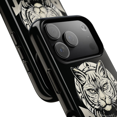 Beast Cat Black Tough Magnetic iPhone 17 / 17 Air / Pro / Pro Max Protective Case support MagSafe