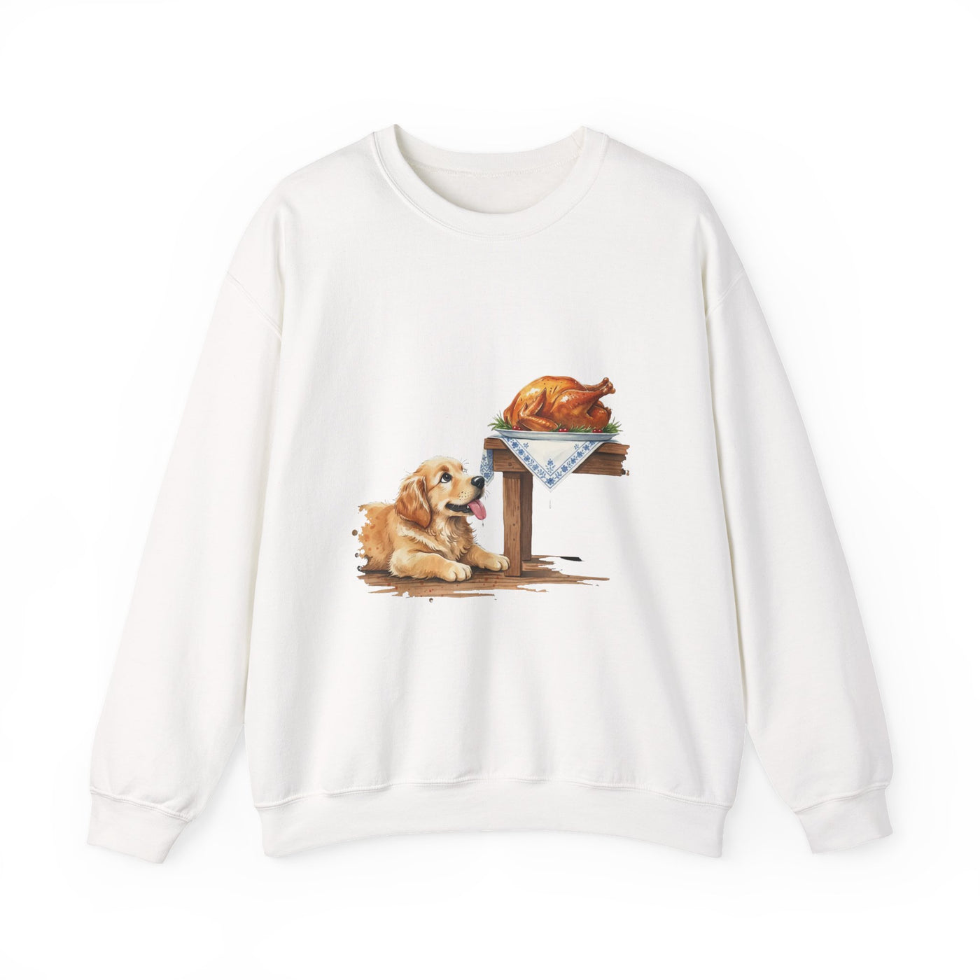 Watercolor painting style 5 Men & Women Cute Cat Pile Crewneck Sweatshirt