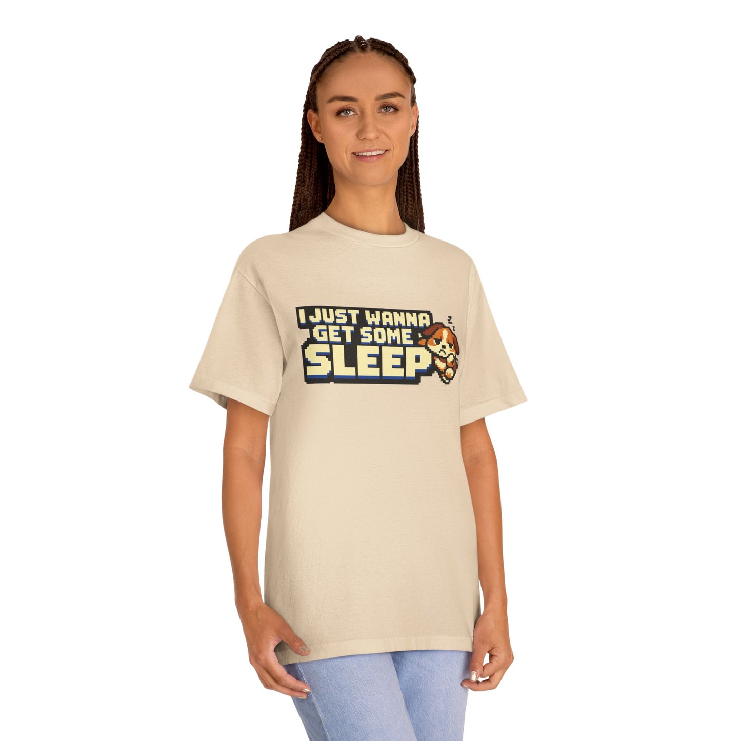 I Just Wanna Get Some Sleep Cute Sleeping Puppy Graphic T‑Shirt