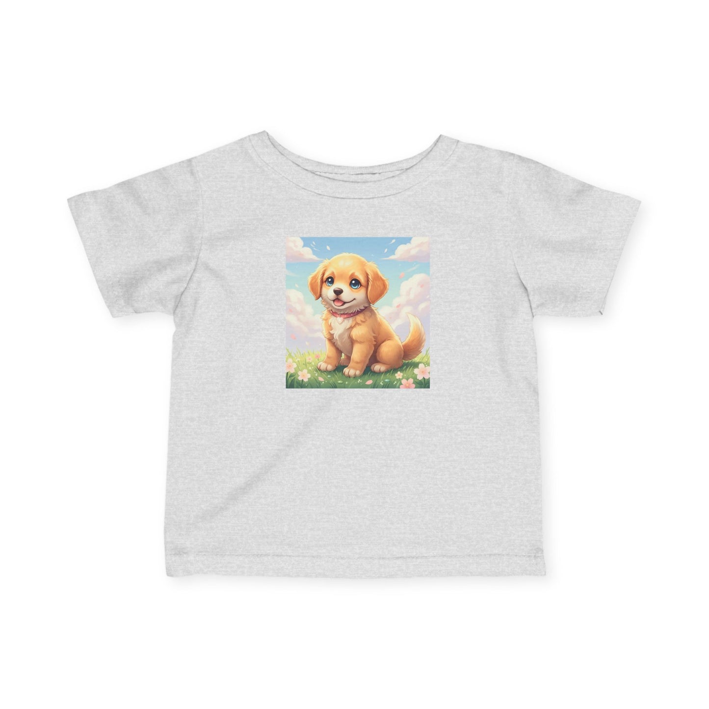 Cute Puppy Infant Baby Fine Jersey T-Shirt style 1