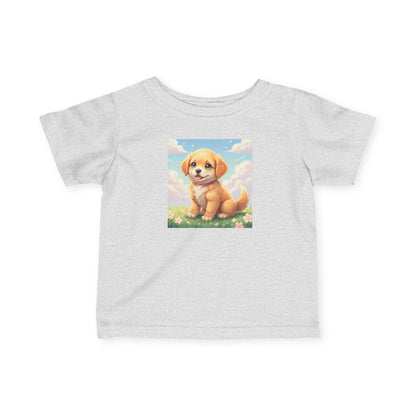Cute Puppy Infant Baby Fine Jersey T-Shirt style 1