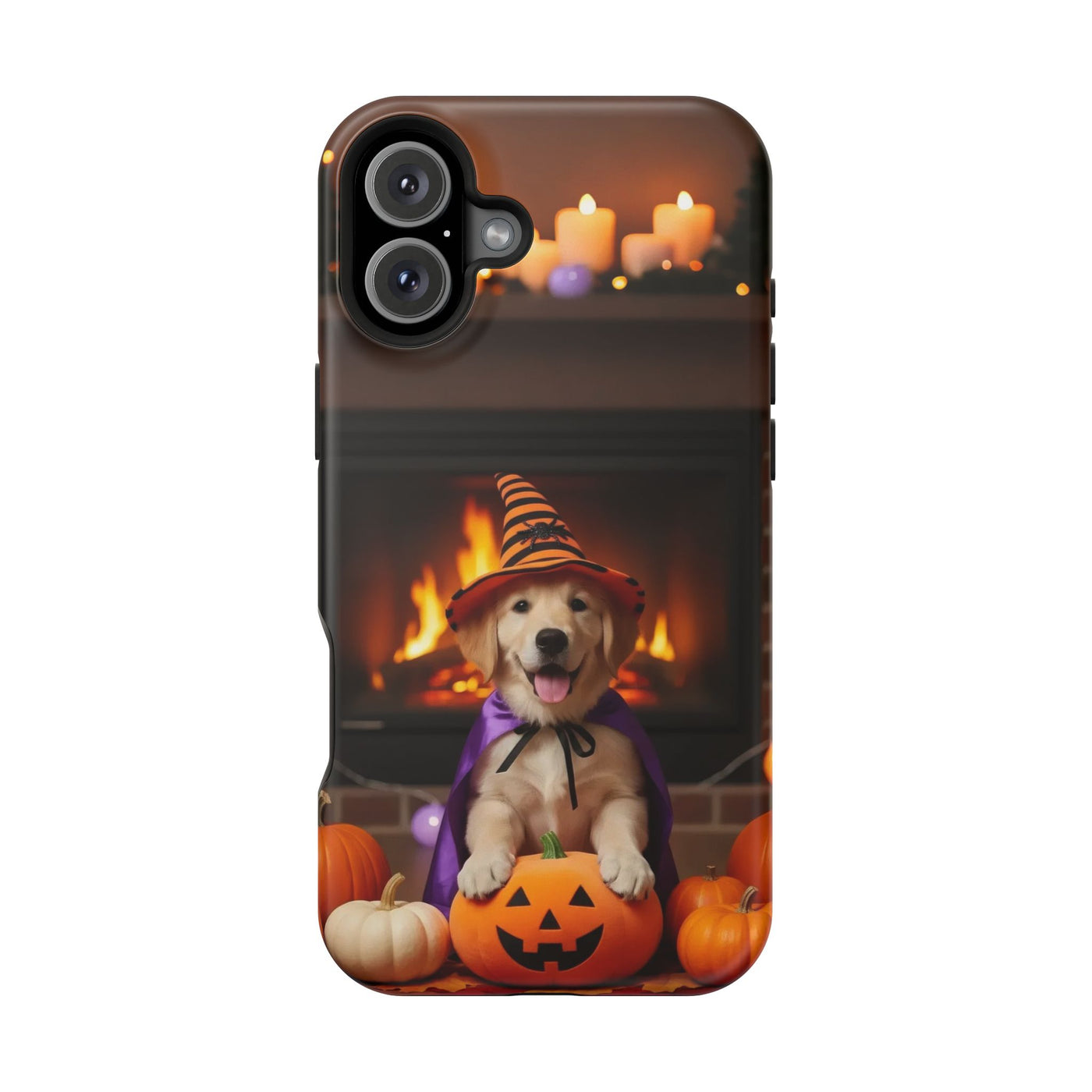 Halloween cute puppy photo style 1 Magnetic Impact-Resistant Phone Case, Cute Dog Design, Pet Owner Gift, Animal Lover Accessory, Birthday Gift for Dog Lovers