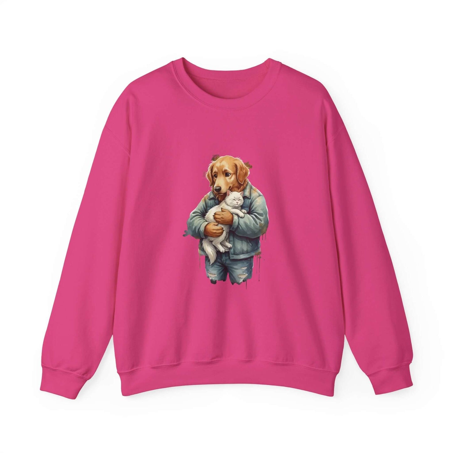 Watercolor Dog painting Unisex Crewneck Sweatshirt style 6