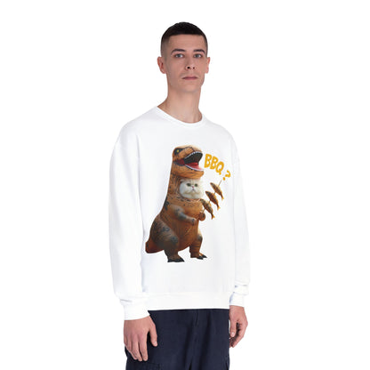 Tyrannosaurus Cat BBQ Unisex NuBlend Crewneck Sweatshirt