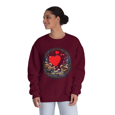 Cats & Dogs Full of Love Unisex NuBlend® Crewneck Sweatshirt