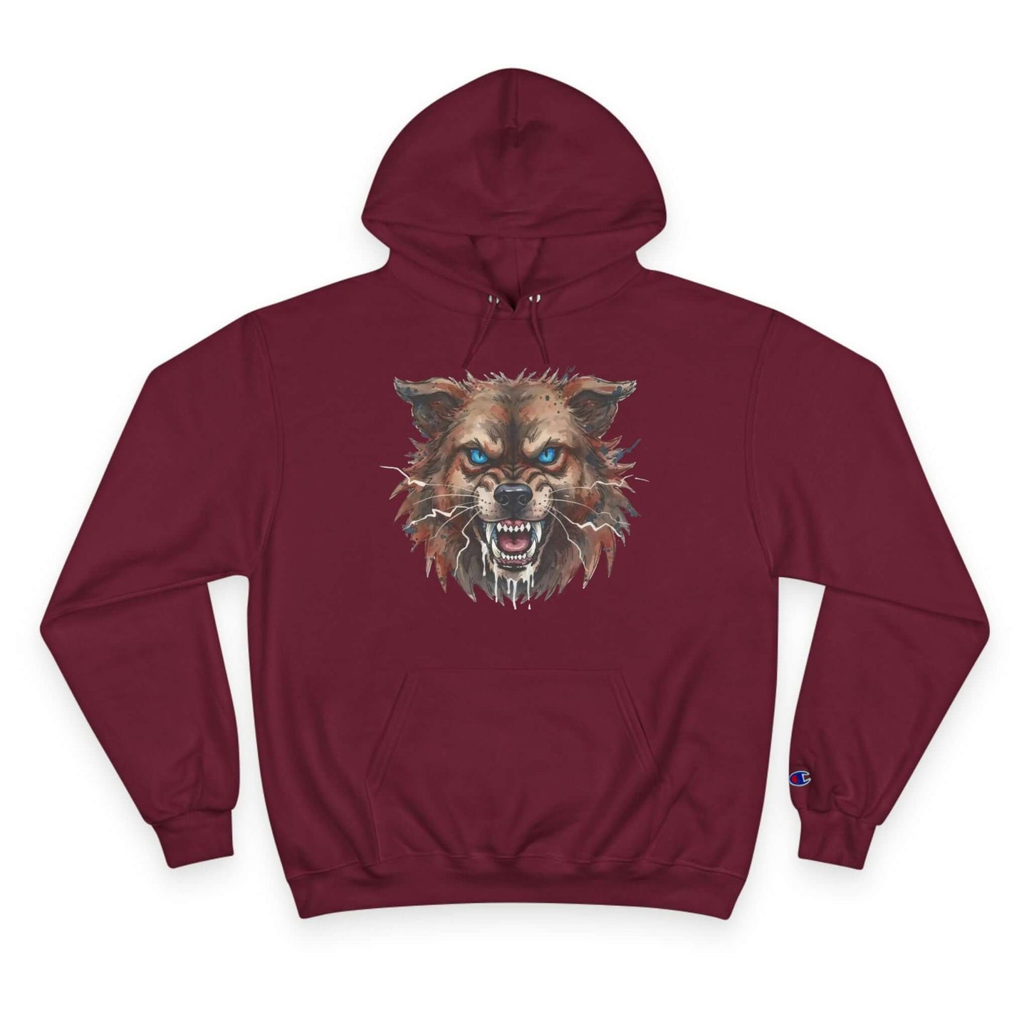 Angry Dog Men and Women Champion Hoodie style 3