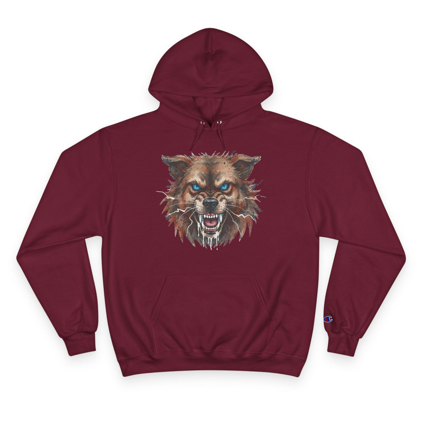 Angry Dog style 3 Men and Women Champion Hoodie