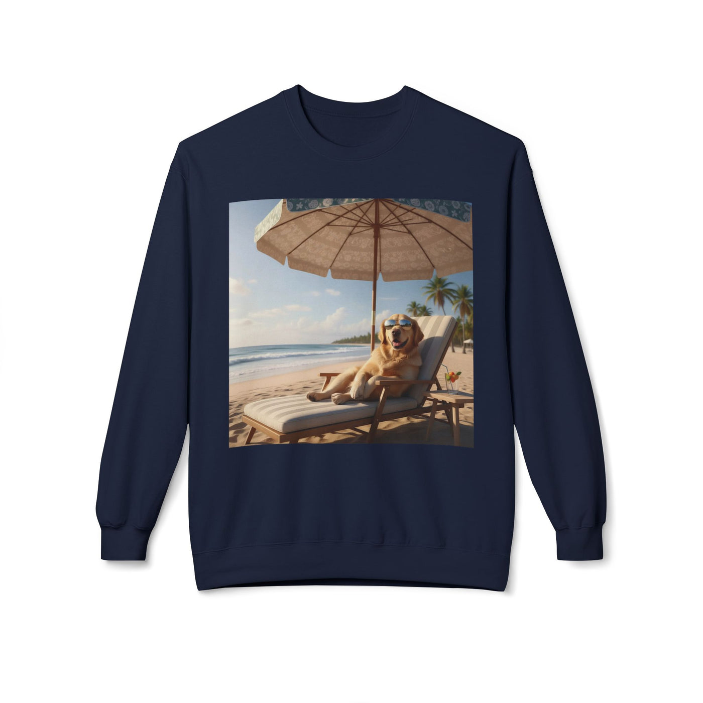 Beach Vibes Dog Crewneck Sweatshirt