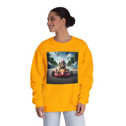 Go Kart Cat Unisex NuBlend Crewneck Sweatshirt style 3