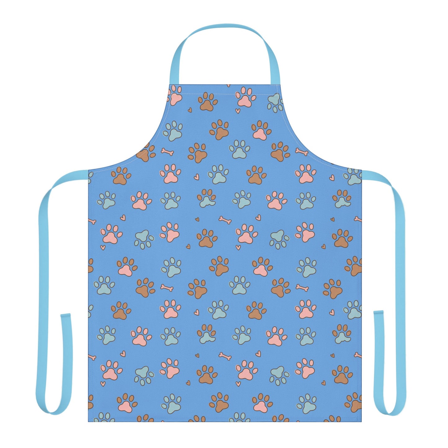Cute Dog Paw Print 5-Color Straps Kitchen Apron