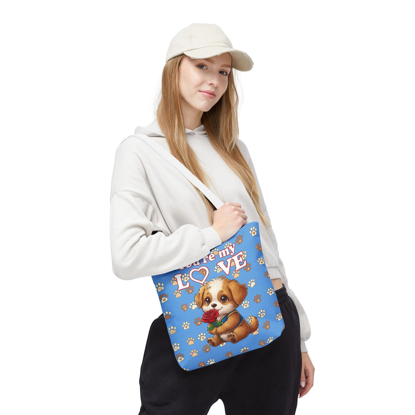 Cute Dog Lover Tote Bag - You're My Love style 1