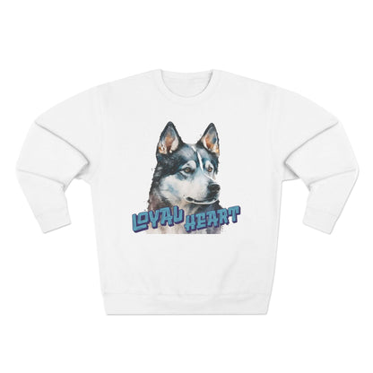 Loyal Heart Dog Lover Unisex Crewneck Sweatshirt style 3