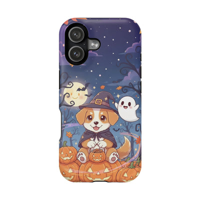 Halloween cute puppy anime style 3 Magnetic Impact-Resistant Phone Case, Cute Dog Design, Pet Owner Gift, Animal Lover Accessory, Birthday Gift for Dog Lovers