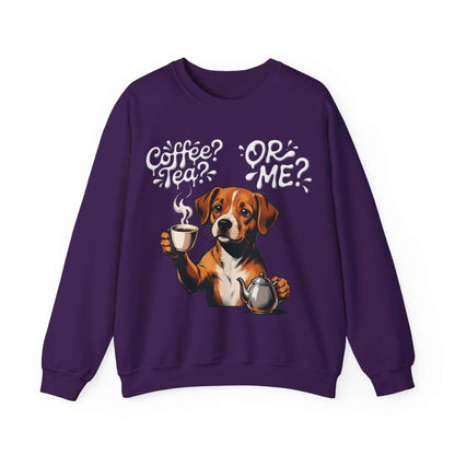 Coffee Tea Or Me - Dog Graphic Unisex Crewneck Sweatshirt
