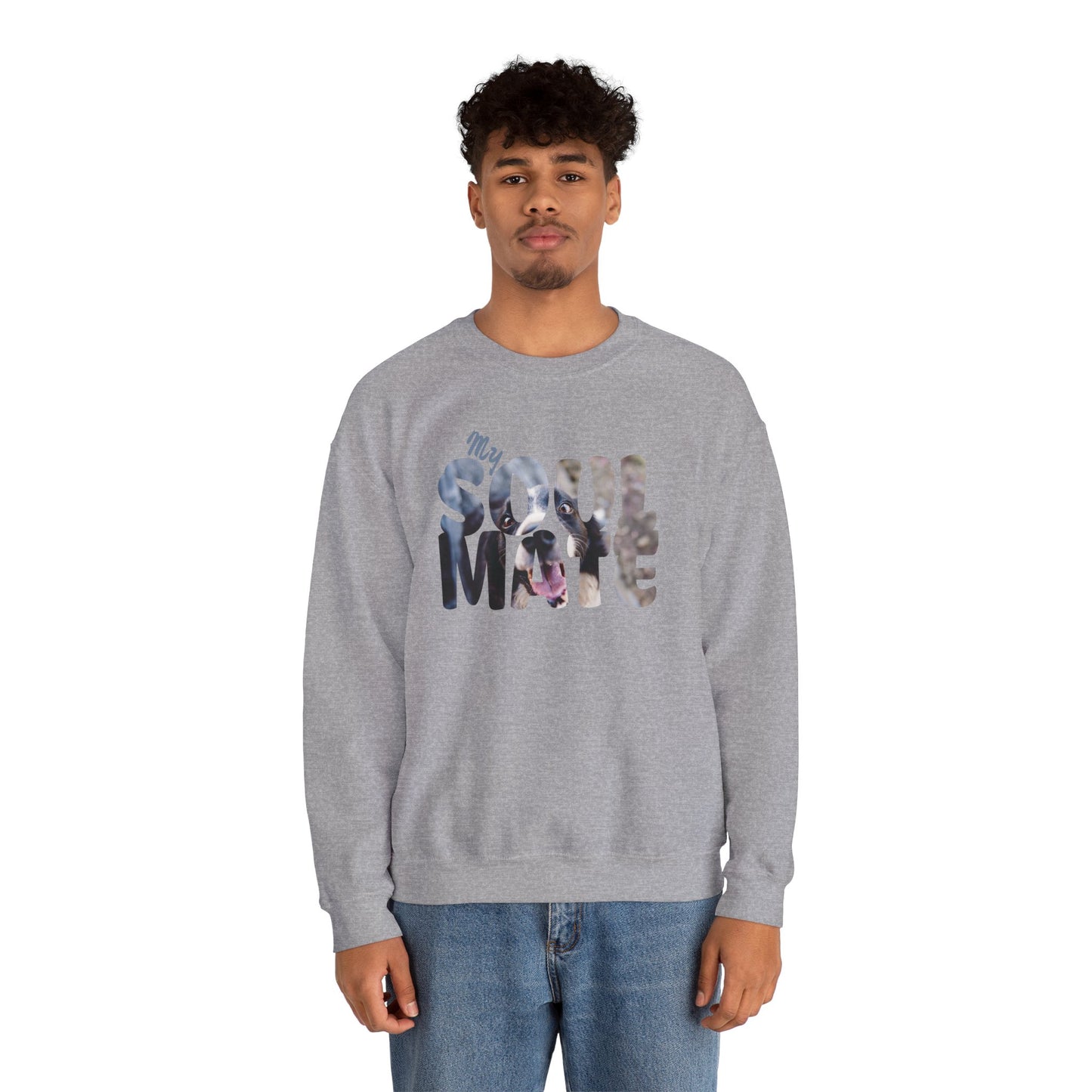 Dog My Soulmate Unisex Crewneck Sweatshirt