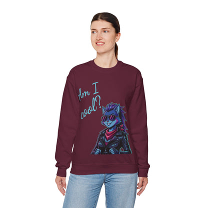 Cool Cat Unisex Heavy Blend Crewneck Sweatshirt style 2
