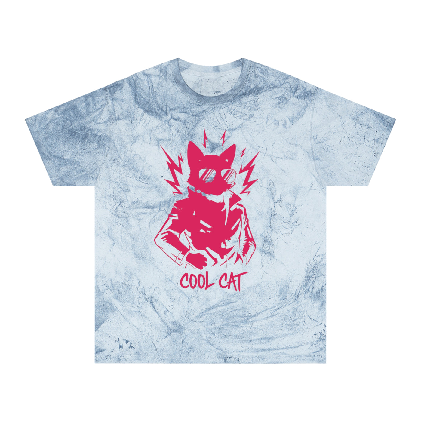 Red Cool Cat Unisex T-Shirt - Vibrant Graphic Tee, Gift for Cat Lovers, Casual Wear, Streetwear, Unique Style