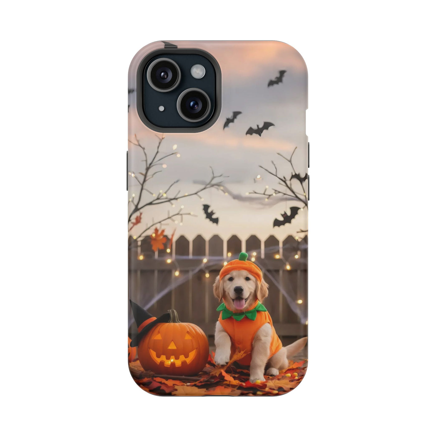 Halloween cute puppy photo style 4 Magnetic Impact-Resistant Phone Case, Cute Dog Design, Pet Owner Gift, Animal Lover Accessory, Birthday Gift for Dog Lovers