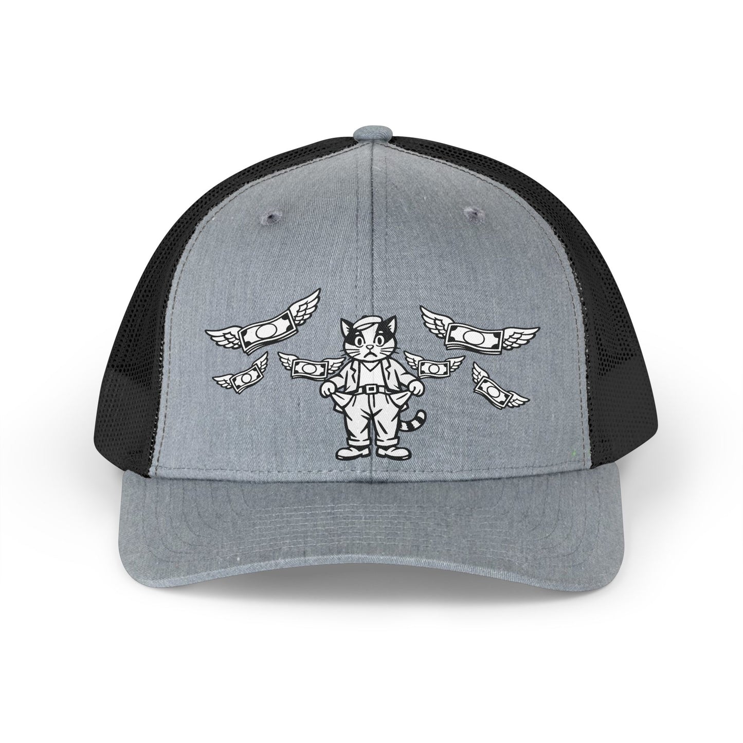 Poor Cat no Money Unisex Retro Cap Trucker Hat