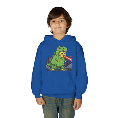 Cat cosplay Godzilla style 4 Unisex Kids Hoodie - Fun & Cozy Heavy Blend Sweatshirt with Cute Design