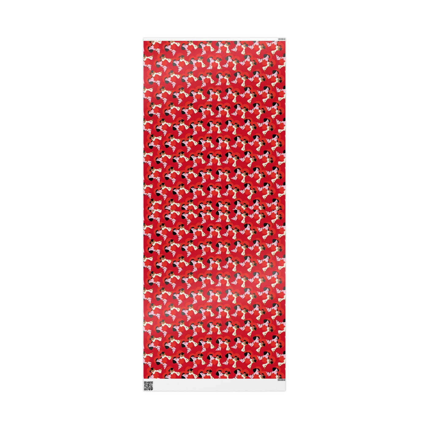 Dogs in Love Red Themed Wrapping Paper | Gift Wrap for Dog Lovers, Birthday, Holidays, Parties, Special Occasions, Pet Themed Gifts
