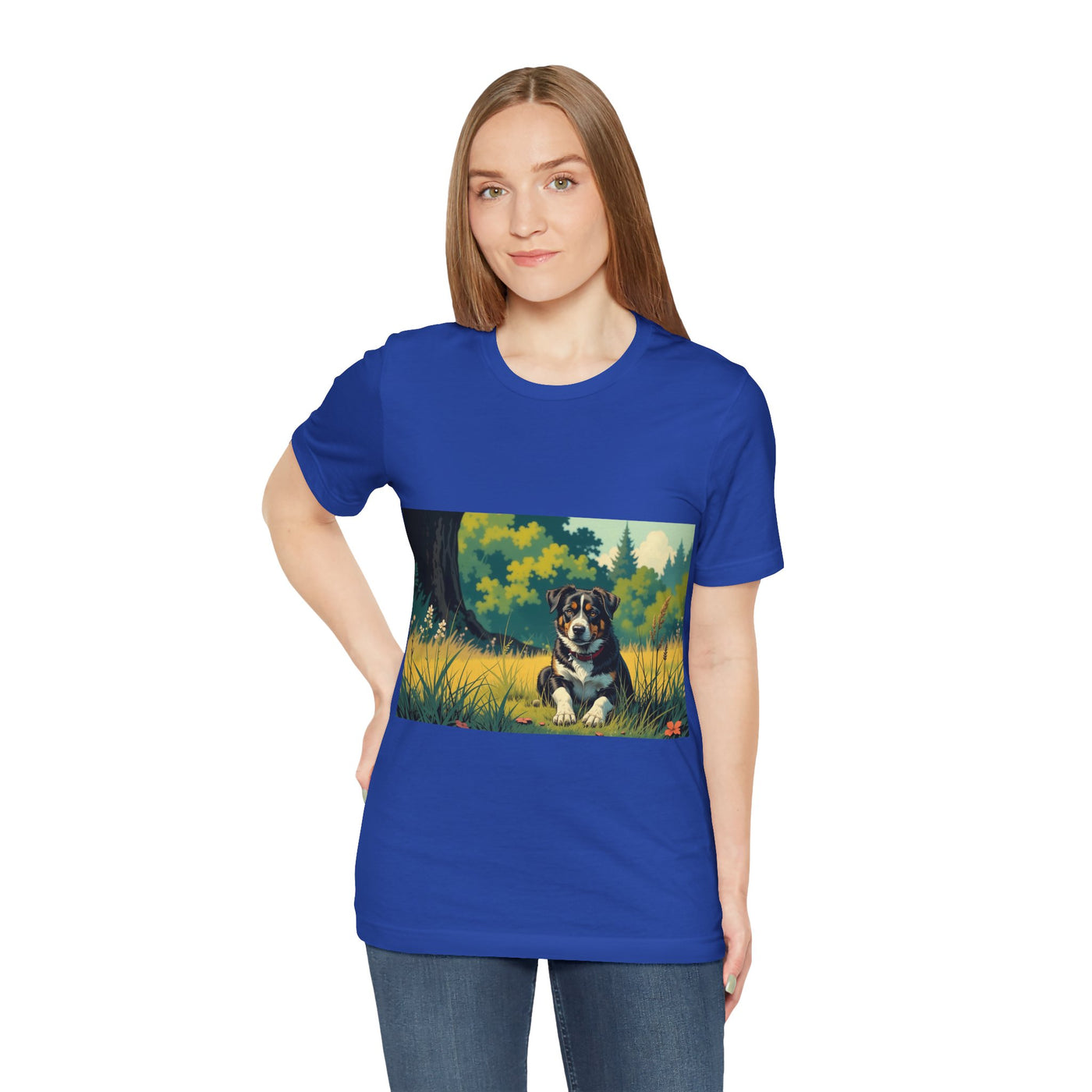 Adorable Dog comic style 2 Unisex Soft Tee | Cute Dog Lover's Shirt, Animal Graphic T-Shirt, Pet Themed Gift, Casual Wear