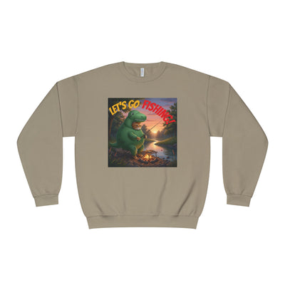 Crocodile Cat Fishing style 3 Unisex NuBlend® Crewneck Sweatshirt