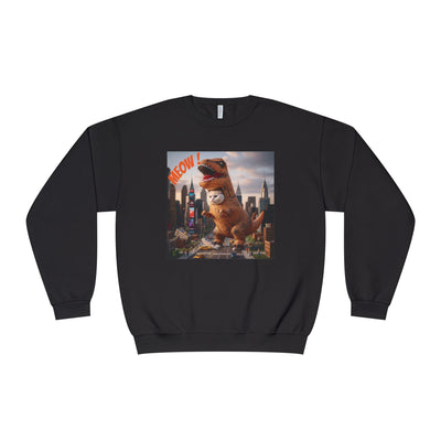 Tyrannosaurus Cat in city style 1 Unisex NuBlend® Crewneck Sweatshirt