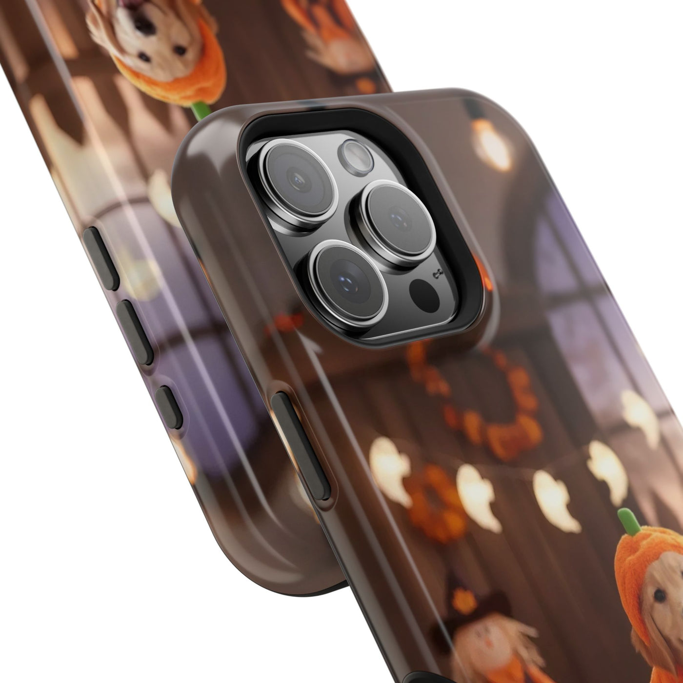 Halloween cute puppy photo style 2 Magnetic Impact-Resistant Phone Case, Cute Dog Design, Pet Owner Gift, Animal Lover Accessory, Birthday Gift for Dog Lovers