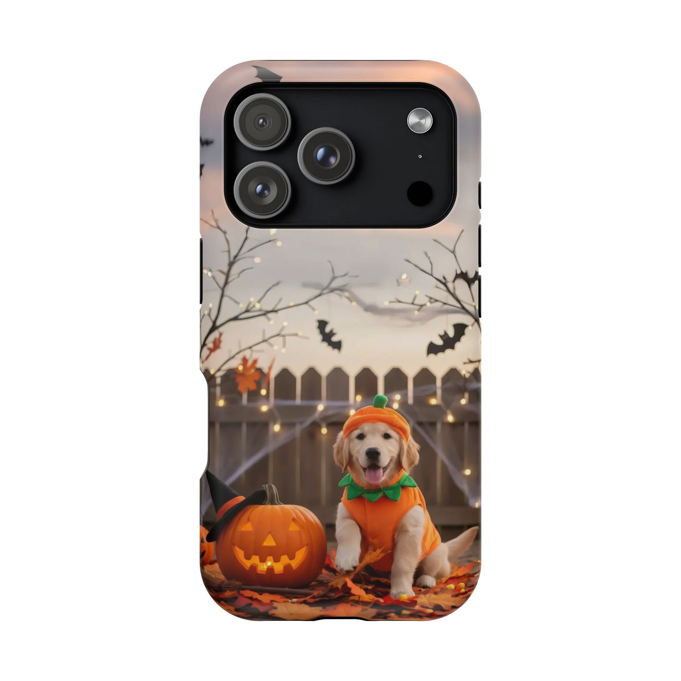Halloween cute puppy photo style 4 Magnetic Impact-Resistant Phone Case, Cute Dog Design, Pet Owner Gift, Animal Lover Accessory, Birthday Gift for Dog Lovers
