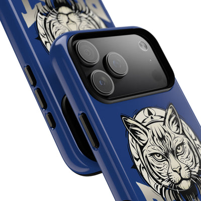 Beast Cat Blue Tough Magnetic iPhone 17 / 17 Air / Pro / Pro Max Protective Case support MagSafe