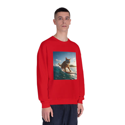 Surfing Cat style 1 Unisex NuBlend® Crewneck Sweatshirt