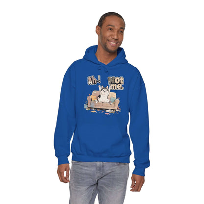 Ah Not Me - Cute Husky Unisex Pullover Hoodie for Dog Lover